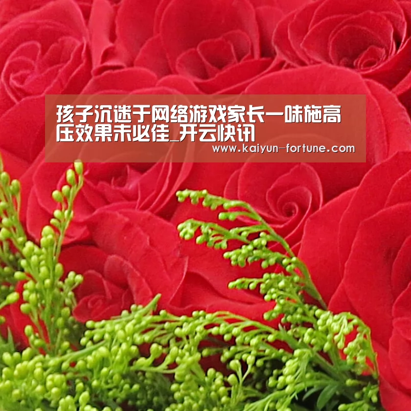 孩子沉迷于网络游戏家长一味施高压效果未必佳_开云快讯(图1) 开云聚合