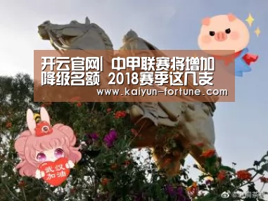 开云官网|
中甲联赛将增加降级名额 2018赛季这几支球队悬了(图1) 开云聚合